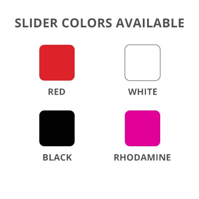 particle resistant slider color options