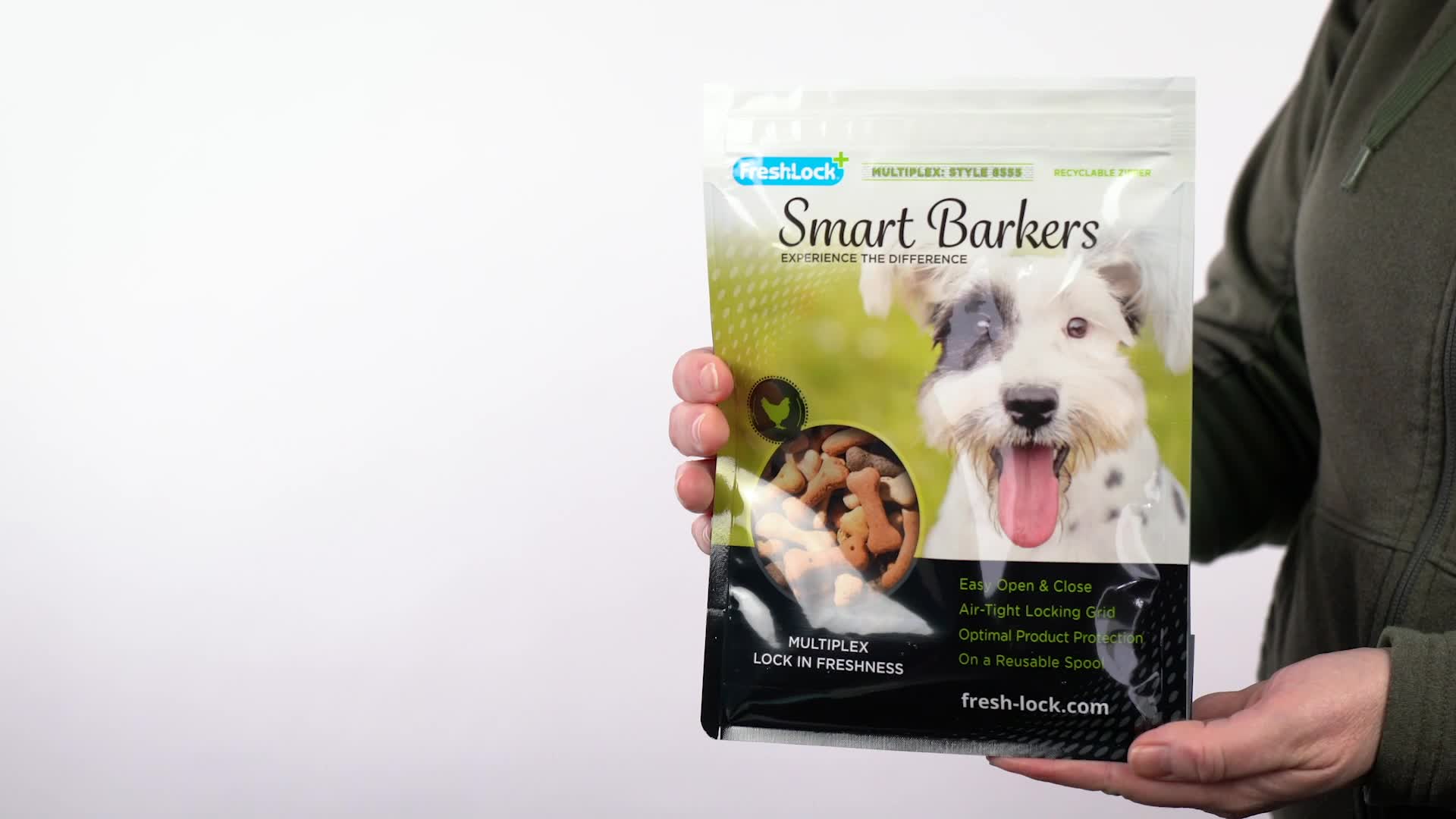 smart barkers flexible dog food package