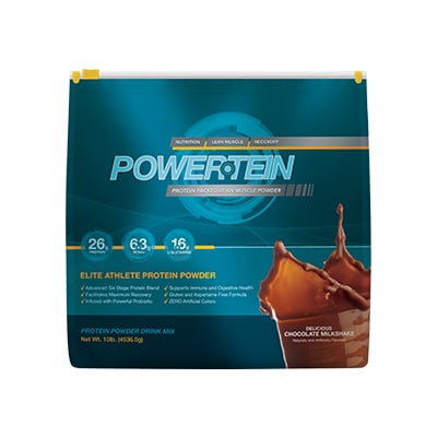 reclosable protein powder pouch