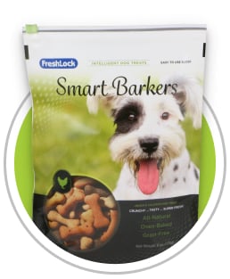 dog food flexible reclosable packaging