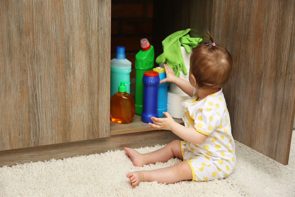 child accessing chemicals needs child resistant packaging