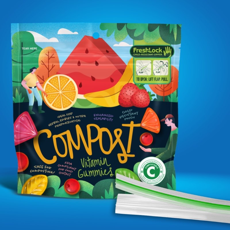 home compostable packaging solution by fresh-lock