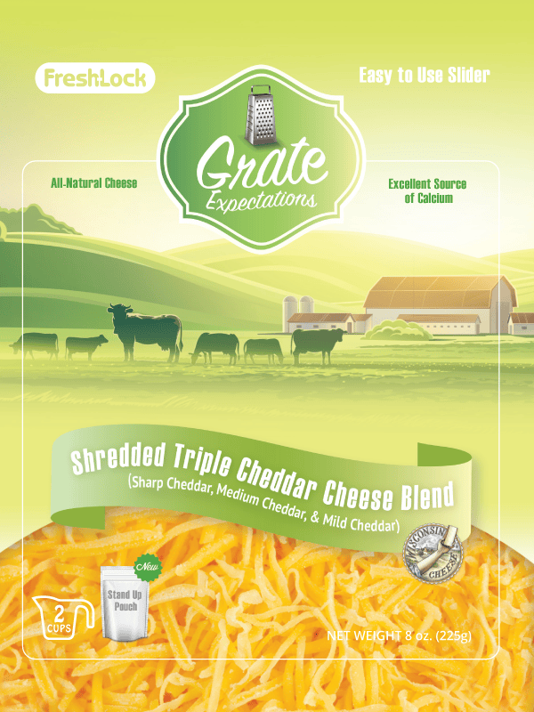 A Smaller Slider for Shredded Cheese Pouches