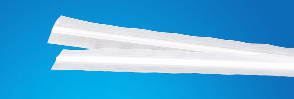 Fresh-Lock® Zipper Style 8035, featuring a single lock, designed with a fully home compostable resin.