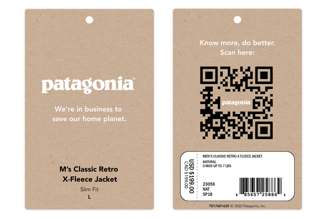 example of Patagonia using a QR code to signal brand values.png