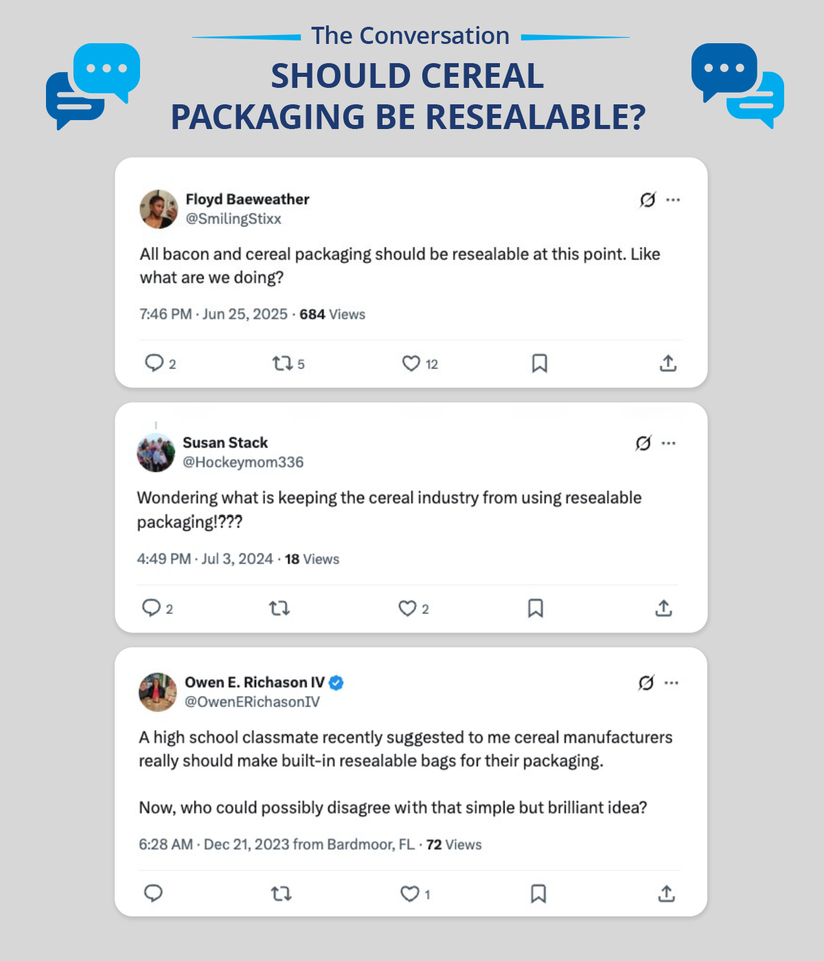 should cereal packaging be resealable? 2