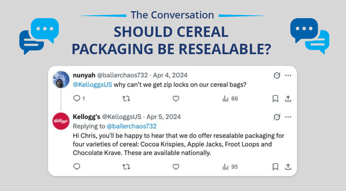 should cereal packaging be resealable?