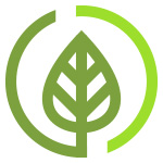 sustainable packaging leaf icon