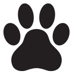 paw icon for pet food packaging