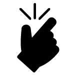 finger snap icon