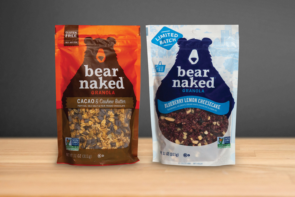 bear naked granola packaging