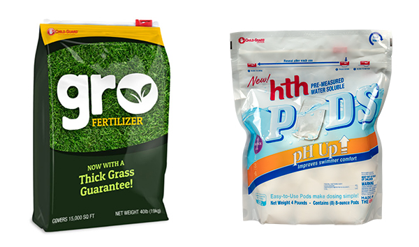 flexible reclosable packaging for garden and detergent