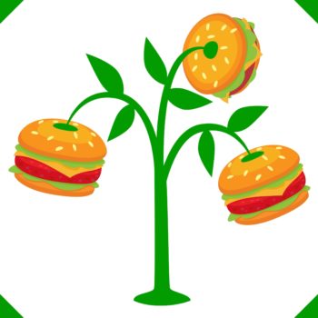 plant based meat hamburger tree