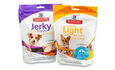 dog food in sustainable reclosable packaging